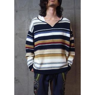 aldies - ALDIES Native Border Knit / ネイティブボーダーニットの