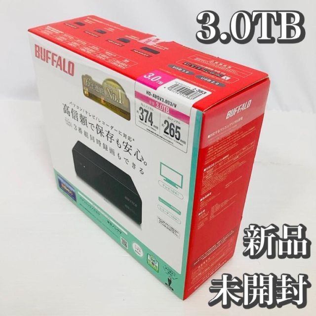 BUFFALO　USB3.0対応HDD　3TB　HD-AVSV3.0U3/V