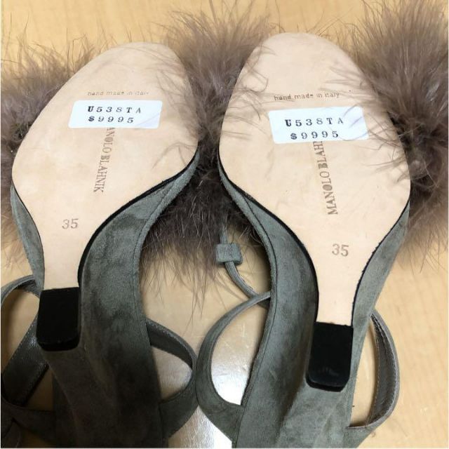 大人気定番商品 マノロブラニク レアデザイン ファー 新品未使用
