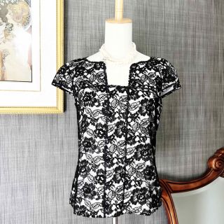 美品 CHANEL シャネル エンブロイダリー トップス COCOマーク シャツ-