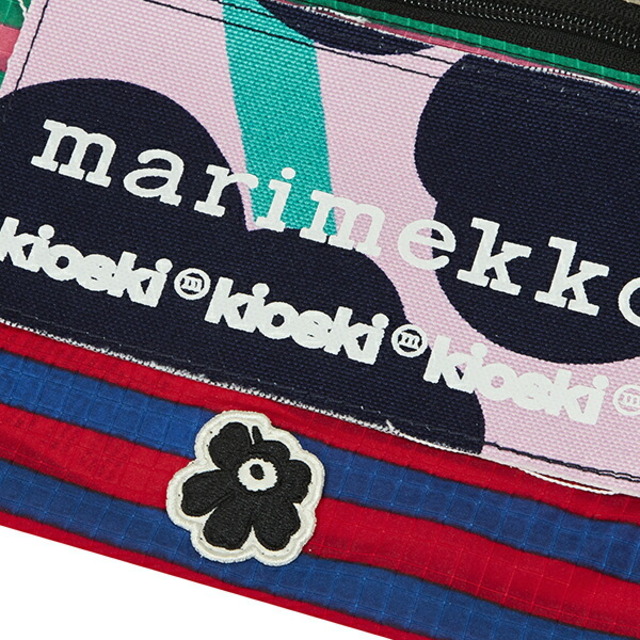 marimekko(マリメッコ)の新品 マリメッコ Marimekko ショルダーバッグ キオスキ FUNNY CROSS POCKET TASARAITA ダークブルー/ピンク/マルチ レディースのバッグ(ショルダーバッグ)の商品写真