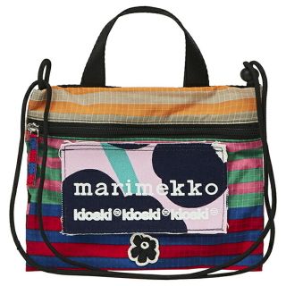 マリメッコ(marimekko)の新品 マリメッコ Marimekko ショルダーバッグ キオスキ FUNNY CROSS POCKET TASARAITA ダークブルー/ピンク/マルチ(ショルダーバッグ)