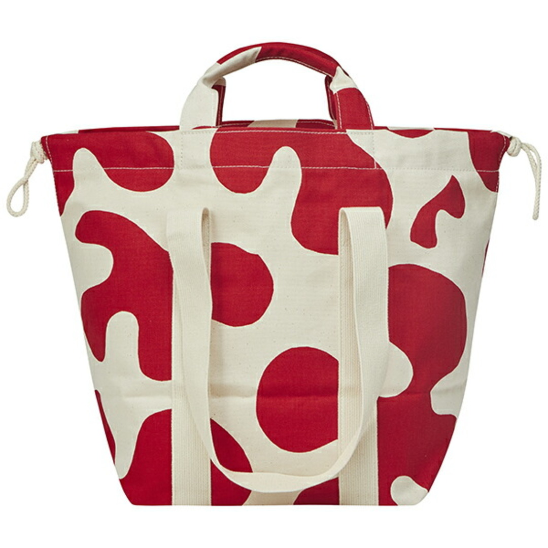 marimekko(マリメッコ)の新品 マリメッコ Marimekko トートバッグ プッロポスティ Mono City Tote コットン/レッド レディースのバッグ(トートバッグ)の商品写真