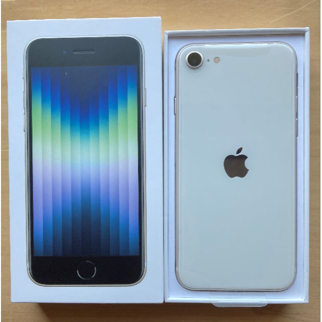 SIMフリー iPhone  SE 第3世代 64GB 100%  白