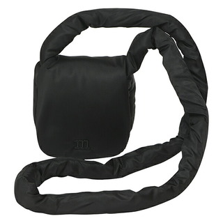 マリメッコ(marimekko)の新品 マリメッコ Marimekko ショルダーバッグ パデッド Round Crossbody bag ブラック(ショルダーバッグ)