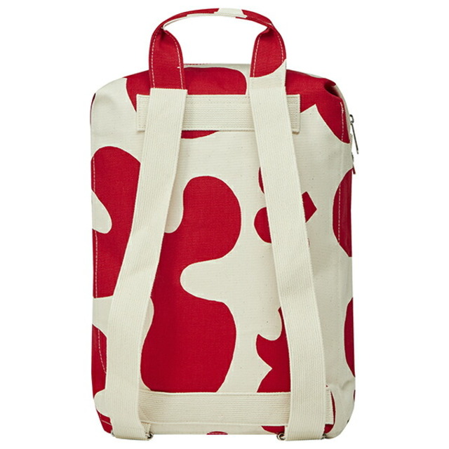 marimekko(マリメッコ)の新品 マリメッコ Marimekko リュックサック プッロポスティ Mono Backpack コットン/レッド レディースのバッグ(リュック/バックパック)の商品写真
