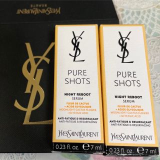 イヴサンローランボーテ(Yves Saint Laurent Beaute)のイヴ・サンローラン ピュアショット ナイトセラム 7ml  2本セット(サンプル/トライアルキット)