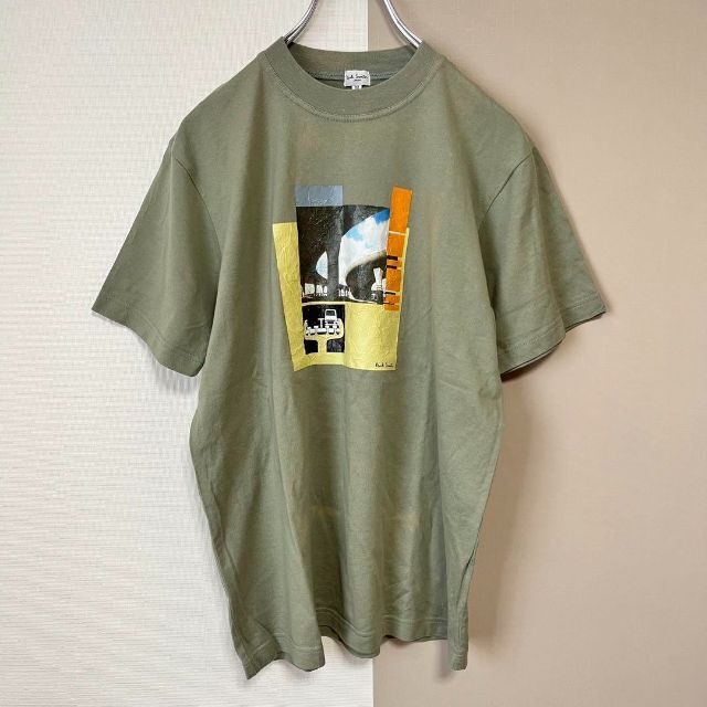 Paul Smith 半袖Tシャツ【M】ビッグプリント　くすみグリーン | フリマアプリ ラクマ