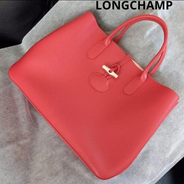 ロンシャン ロゾ☆LONGCHAMP   ROSEAU ☆ハンドバッグA4収納可