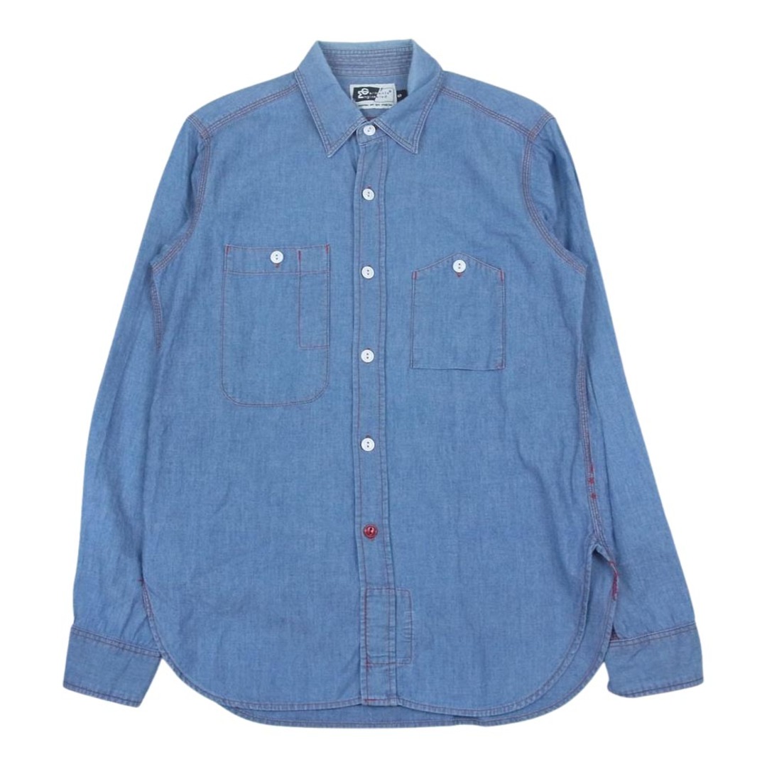 Engineered Garments エンジニアードガーメンツ デニム シャンブレー 長袖 シャツ インディゴブルー系 S【中古】 | フリマアプリ ラクマ