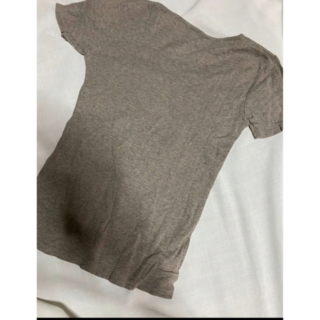 UNIQLO(ユニクロ)のUNIQLOユニクロ 半袖トップス レディース Sサイズ ブラウン レディースのトップス(Tシャツ(半袖/袖なし))の商品写真