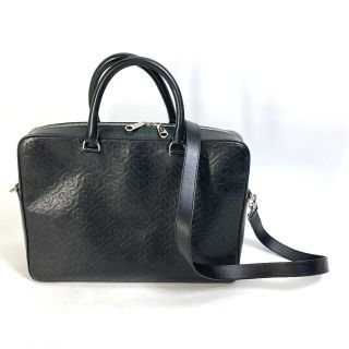 バーバリー(BURBERRY)のバーバリー BURBERRY TB 8014391 ハンドバッグ 斜め掛け 2WAYショルダーバッグ カバン ビジネスバッグ レザー ブラック(ビジネスバッグ)