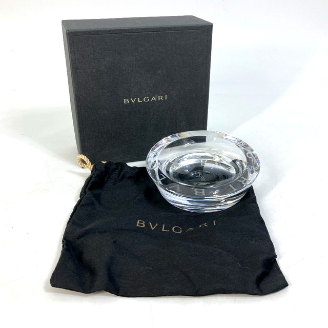 BVLGARI(ブルガリ)のブルガリ BVLGARI アッシュトレイ ローゼンタール Rosenthal インテリア  灰皿 ガラス クリア 未使用 インテリア/住まい/日用品のインテリア小物(灰皿)の商品写真