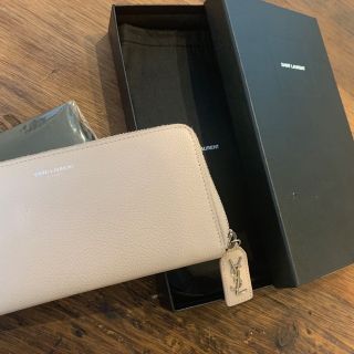 サンローラン(Saint Laurent)のサンローラン　YSL  長財布　ベージュ　美品(財布)