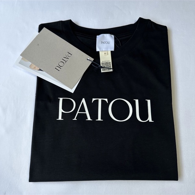 新品未着用 黒XS PATOU オーガニックコットン パトゥロゴTシャツ