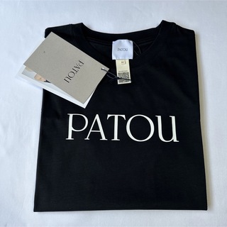 パトゥ(PATOU)の新品未着用 黒XS PATOU オーガニックコットン パトゥロゴTシャツ(Tシャツ(半袖/袖なし))