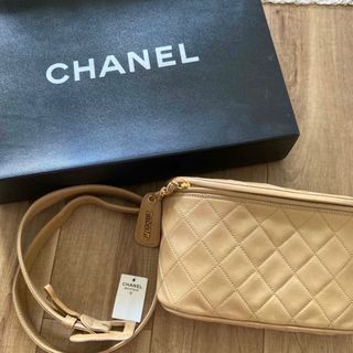 シャネル(CHANEL)のvintage chanel シャネル　ラムスキン　ウエストポーチ　バッグ(ボディバッグ/ウエストポーチ)