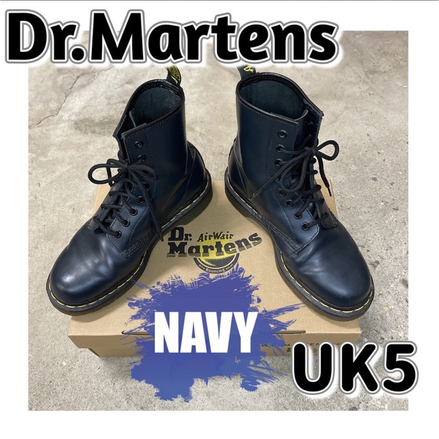 Dr.Martens 1460 8ホール ネイビー UK5