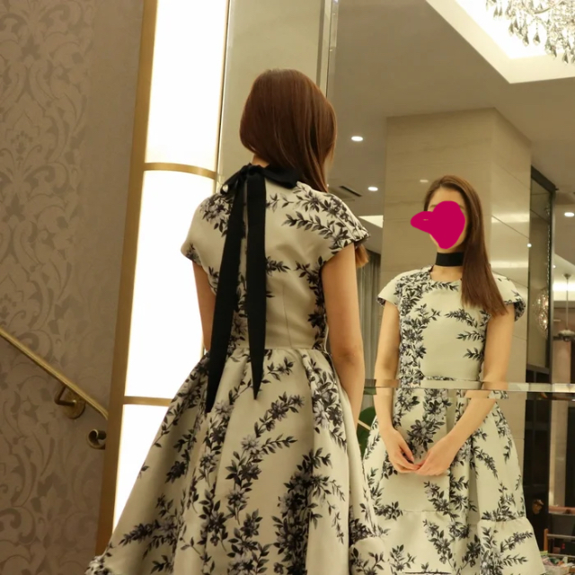 【FENDI】 花柄ワンピース ドレス 【フェンディ】 【FENDI】 花柄ワンピース ドレス 【フェンディ】