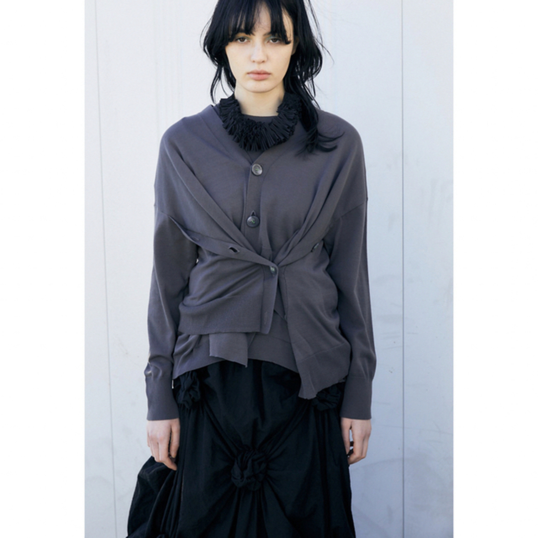 話題の人気 ENFOLD エンフォルド アシンメトリーカーディガン 新品