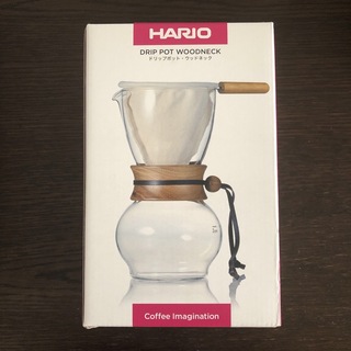 ハリオ(HARIO)の【新品未使用品】HARIO ドリップポット　ウッドネック(コーヒーメーカー)