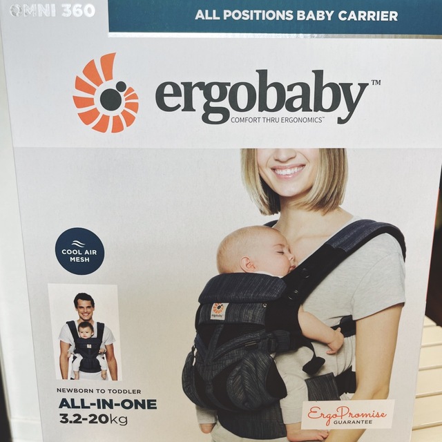 Ergobaby - エルゴベビー OMNI360 クールエア インディゴウィーブの