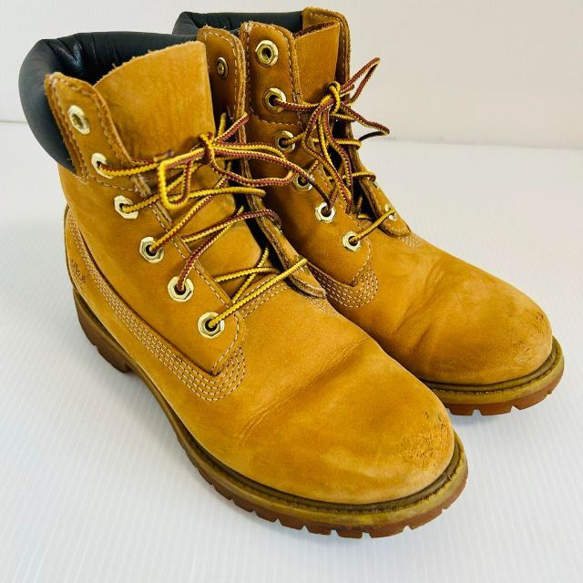 Timberland(ティンバーランド)の【良品】ティンバーランド プレミアムブーツ　24.0　7W ヌバック 10361 レディースの靴/シューズ(ブーツ)の商品写真