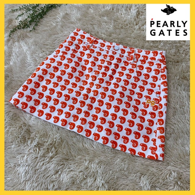 【未使用品】PEARLY GATES パーリーゲイツ　ゴルフ　スカート　総柄