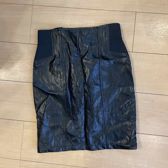 SNIDEL(スナイデル)のスナイデル　ハイウエストレザースカート レディースのスカート(ミニスカート)の商品写真