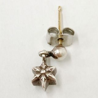 クロムハーツ(Chrome Hearts)の★クロムハーツ タイニー スタードロップ ピアス シルバー(ピアス(片耳用))