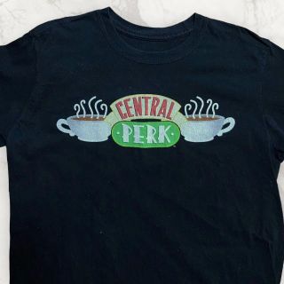 TCM 古着    黒 セントラルパーク　コーヒー　カフェ Tシャツ(Tシャツ/カットソー(半袖/袖なし))