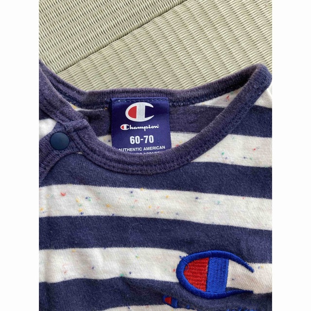 Champion(チャンピオン)のチャンピオン　ロンパース　60〜70cm ２枚 キッズ/ベビー/マタニティのベビー服(~85cm)(ロンパース)の商品写真