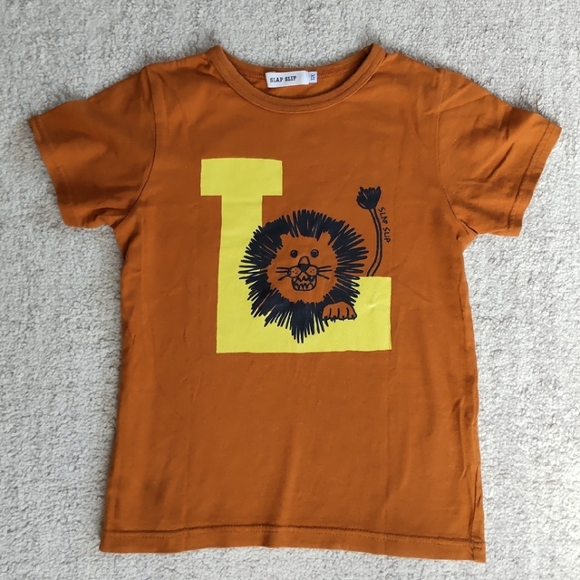 【500円引きクーポン】#sale　SLAPSLIP　ライオン　Tシャツ　120