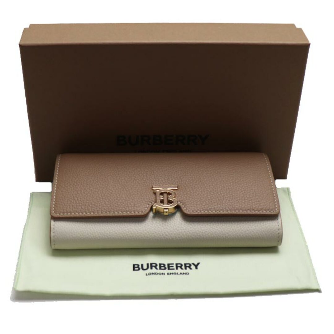 BURBERRY(バーバリー)のBURBERRY バーバリー TBコンチネンタルウォレット 長財布 ベージュ キャメル 8059622 レディース【未使用】【買取品】 レディースのファッション小物(財布)の商品写真