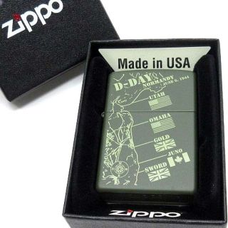 ジッポー(ZIPPO)のジッポー ZIPPO アニバーサリー D-day オイルライター グリーンマット(その他)