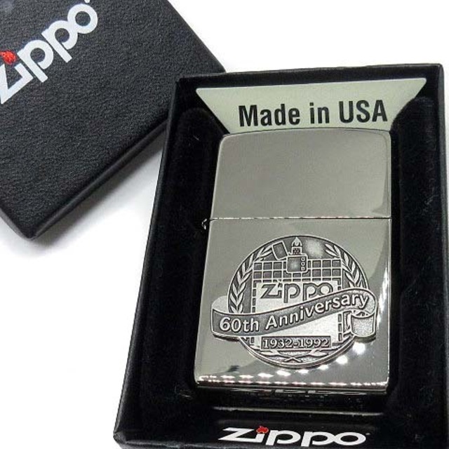 ジッポー ZIPPO 60th アニバーサリー ライター メタルプレート 16年