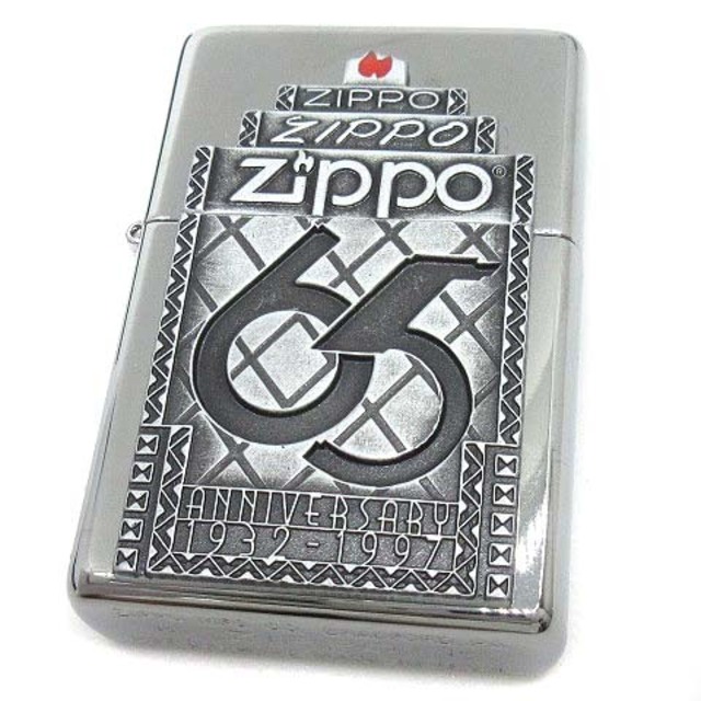 ZIPPO(ジッポー)のジッポー ZIPPO 65th アニバーサリー ライター メタルプレート 15年 エンタメ/ホビーのコレクション(その他)の商品写真