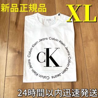 カルバンクライン(Calvin Klein)のカルバンクライン　Tシャツ　新品　CK ビッグロゴ　白　ディーゼル　好きな方に(Tシャツ/カットソー(半袖/袖なし))