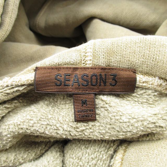 YEEZY SEASON3 パーカー 裏起毛 スウェット ヴィンテージライク M 6