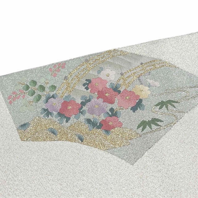《#Kira102》美品 イチオシ品⭐️名古屋帯 セミアンティーク 綴織 御所車綺羅の帯一覧