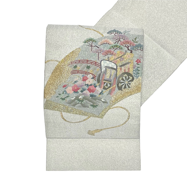 《#Kira102》美品 イチオシ品⭐️名古屋帯 セミアンティーク 綴織 御所車綺羅の帯一覧