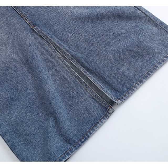 💚5月新作🦄11213◇デニム スリット タイトスカート  レディースのスカート(ひざ丈スカート)の商品写真