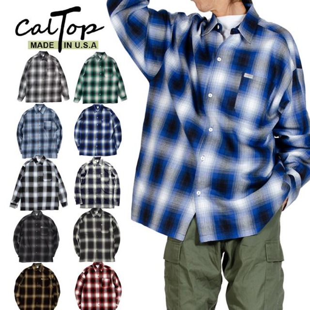 CALTOP(カルトップ)のcaltop オンブレチェックシャツ メンズのトップス(シャツ)の商品写真