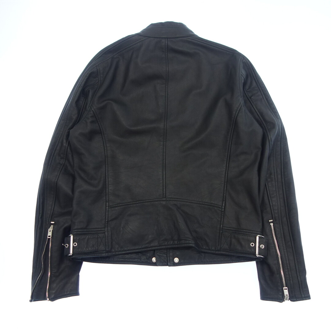 DIESEL(ディーゼル)のディーゼル レザージャケット シングル レザーパッチ  XL 黒 【AFB48】 メンズのジャケット/アウター(レザージャケット)の商品写真