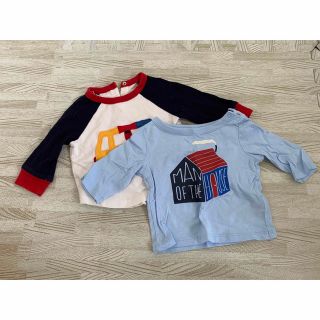 ベビーギャップ(babyGAP)のbaby GAP 長袖Tシャツ　2枚セット(シャツ/カットソー)