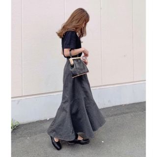 マウジー(moussy)のMOUSSY 【M_】OGC MERMAID マーメイドスカート 黒 マウジー(ロングスカート)