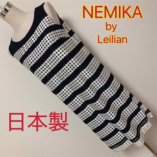 【匿名配送】NEMIKA by Leilian ノースリーブのワンピース✨(ひざ丈ワンピース)