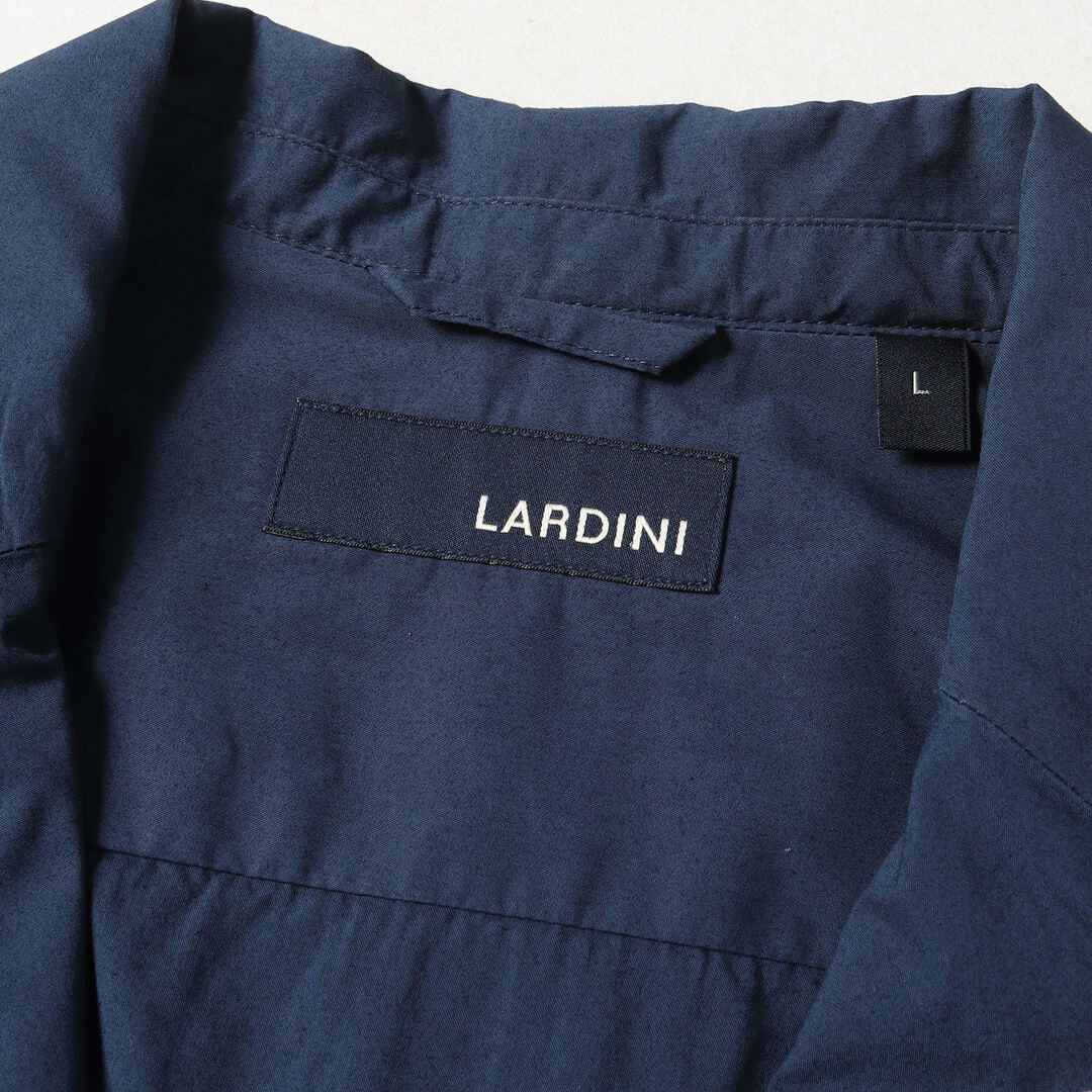 LARDINI ラルディーニ ジャケット ブートニエール付き コットン ポリ 2B テーラードジャケット JK.958 近年モデル ネイビー 紺 L イタリア製 ブランド アウター ブレザー フォーマル オフィス カジュアル 【メンズ】 2