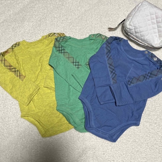 新品未使用Burberry ベビー服　ロンパース　バーバリー　ポーチ付き