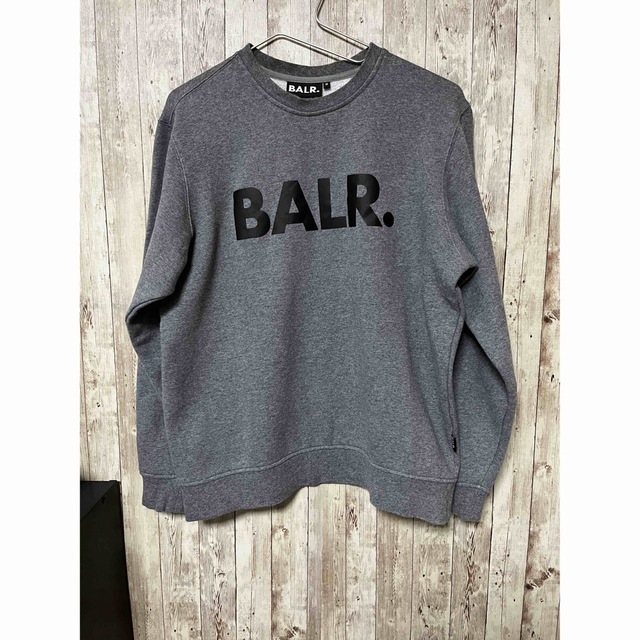 【新品未使用】BALR.スウェット トレーナー Mサイズ裏起毛 グレー